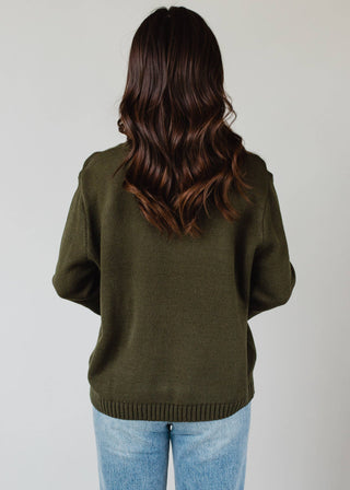 Olive Rock & Roll Sweater