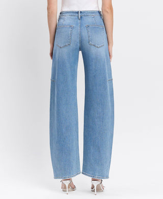 Super High Rise Barrel Jeans