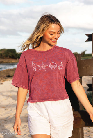 Seashell Row Graphic Tee