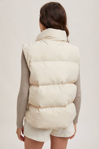 Zip Front Puffer Vest