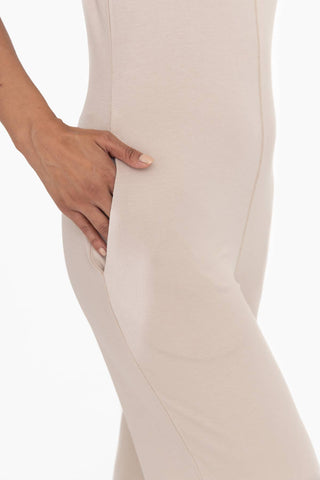 Wide Leg French Terry Lounge Jumpsuit