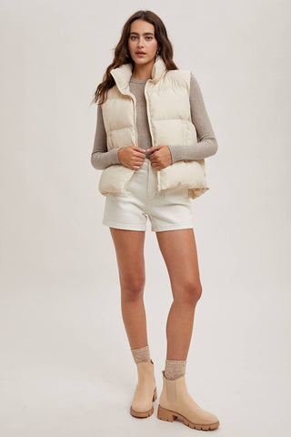 Zip Front Puffer Vest