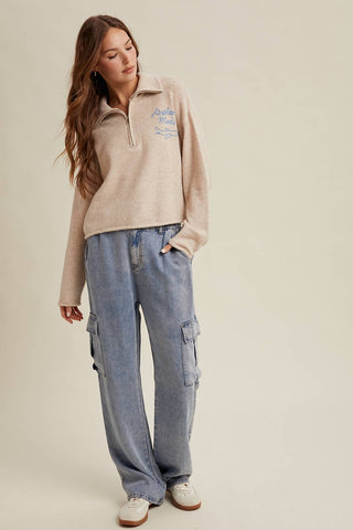 Airplane Mode Half Zip