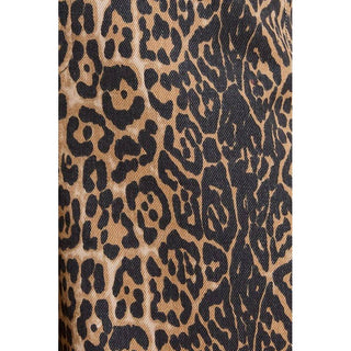 Animal Print Lightweight Denim Pants