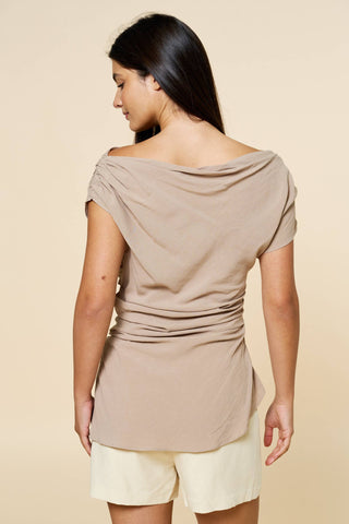 Asymmetric Ruched Top