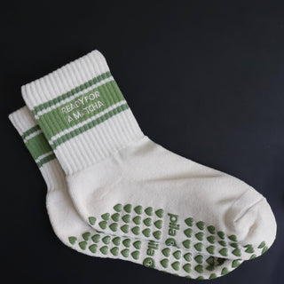 Ready for a Matcha Grip Socks