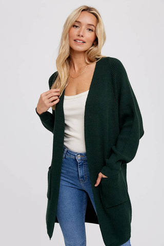 Batwing Sleeve Open Cardigan