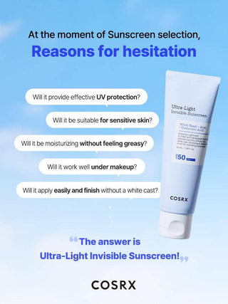 COSRX Ultra-Light Invisible Sunscreen SPF 50