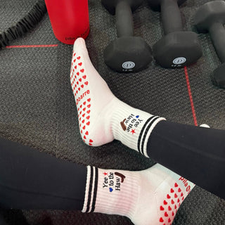 Yee To The Haw Grip Socks