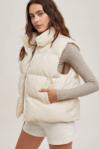 Zip Front Puffer Vest