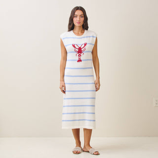 Striped Lobster Sweater Tank Dress – ititaboutique Striped Lobster Sweater Tank Dress – ititaboutique