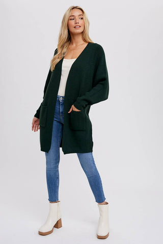 Batwing Sleeve Open Cardigan