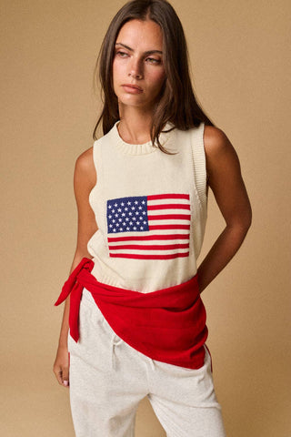 American Flag Sweater