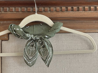 Pearl Embellished Bandana -3 Designs |Pearl Initial Bandana