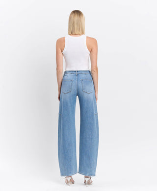 Super High Rise Barrel Jeans