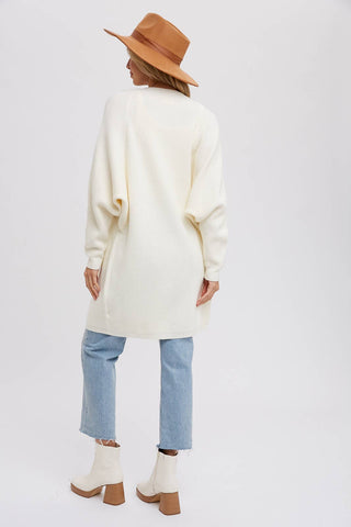 Batwing Sleeve Open Cardigan