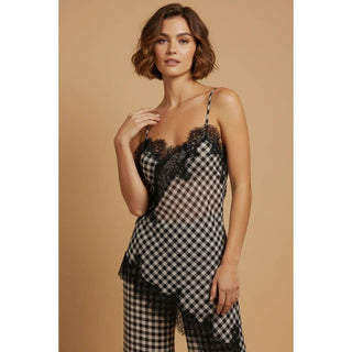 Gingham Lace Trim Set