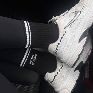 Hot Girls Do PILATES Grip Socks - Black