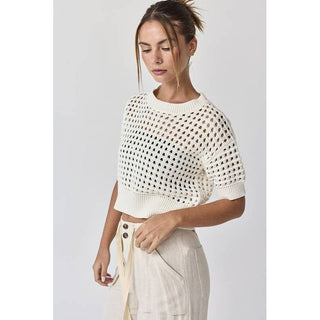 Alina Cropped Crochet Top