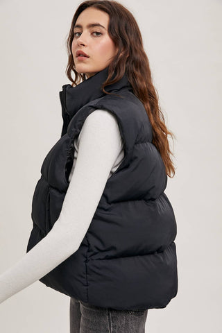 Zip Front Puffer Vest