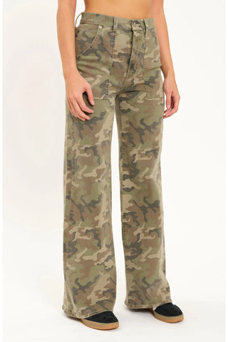 Far Out Patchpocket High Rise Wide Leg - Hideaway