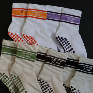 Ready for a Matcha Grip Socks
