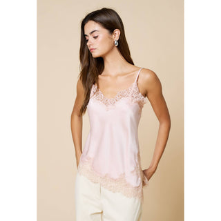 Pink Satin Cami Tank
