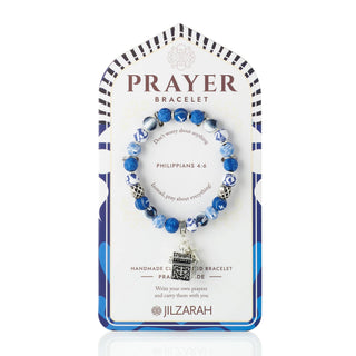 Blue Prayer Bracelet