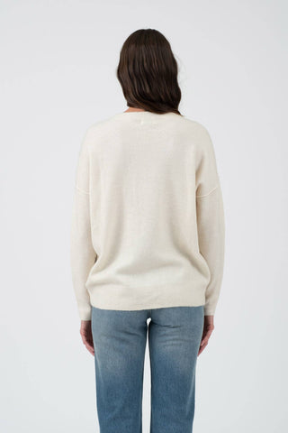 Solid Front Seam Sweater