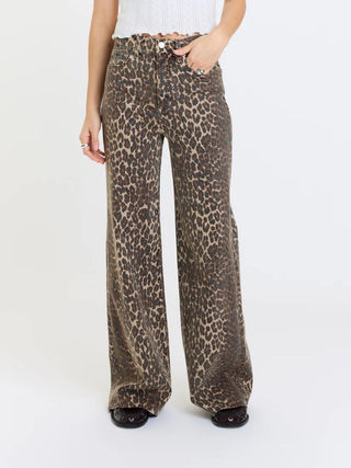 Far Out High Rise Wide Leg - Cool Cat