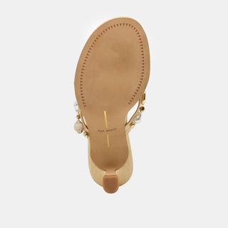 Daksie Heels Light Natural Raffia
