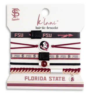 Florida State University Game Day K'lani hair tie bracelets