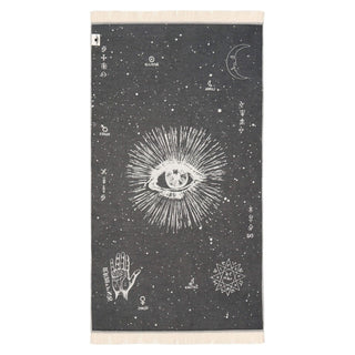 The Cosmos Eye Feather Beach Towel