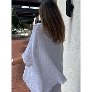 knit cotton loose fit top 