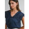Pietra Navy Blouse