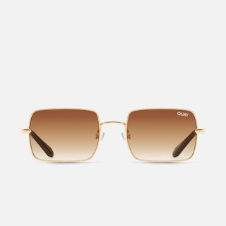 brown and gold polarized metal sunglasses from quay