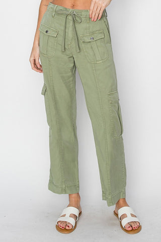 Tencel Relaxed Cargo Pants