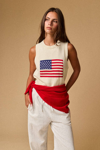 American Flag Sweater