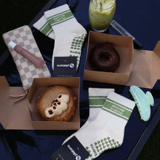 Ready for a Matcha Grip Socks