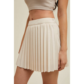 Pleated Mini Skirt