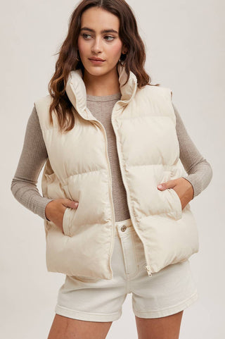 Zip Front Puffer Vest