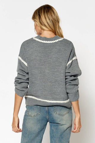 Contrast Stitch Cardigan