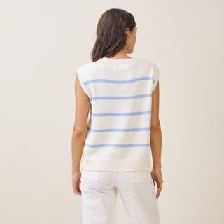 Striped Lobster Sleeveless Sweater