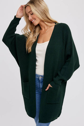 Batwing Sleeve Open Cardigan