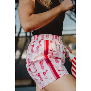Light Pink Western Women's Boxer Shorts
