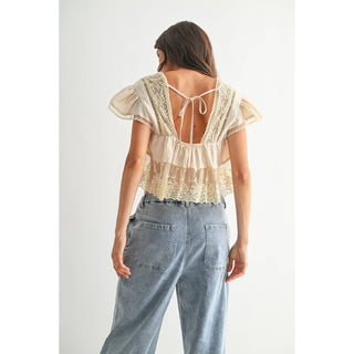 Lace Trim Blouse