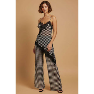 Gingham Lace Trim Set