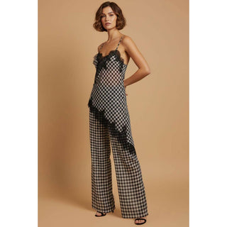 Gingham Lace Trim Set
