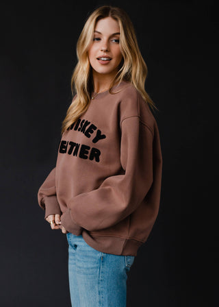 Mocha Whiskey Weather Sweatshirt