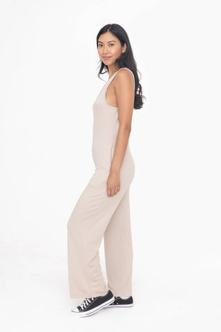Wide Leg French Terry Lounge Jumpsuit